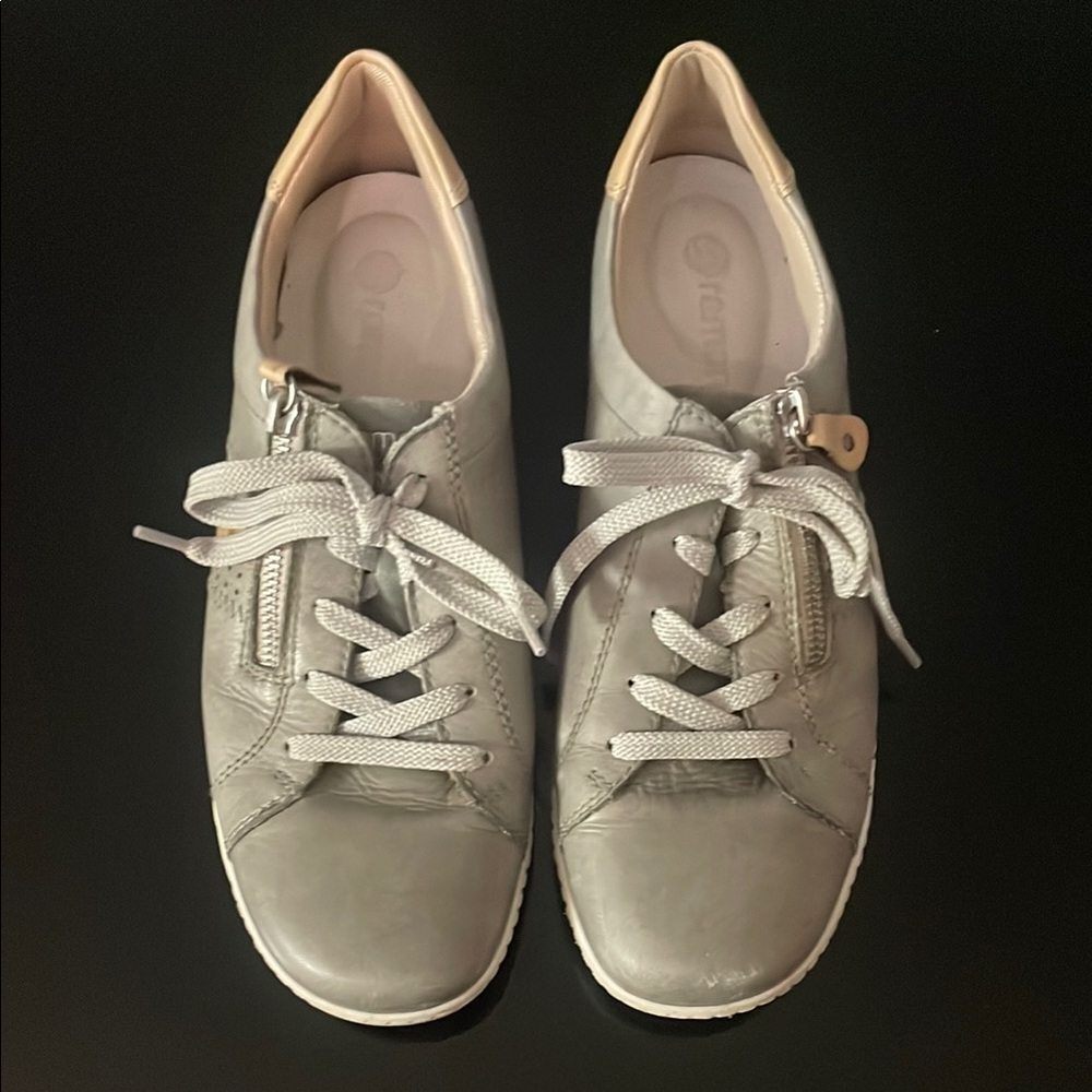 Remonte Gray Casual Sneakers Minimalist Design